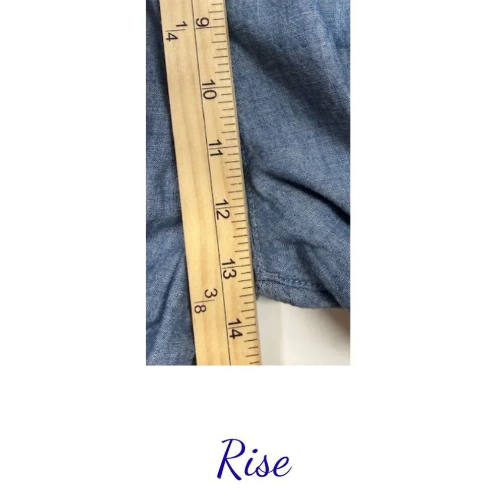 Ralph Lauren Blue Wide Leg Pants 16W Linen Blend - Picture 9 of 9